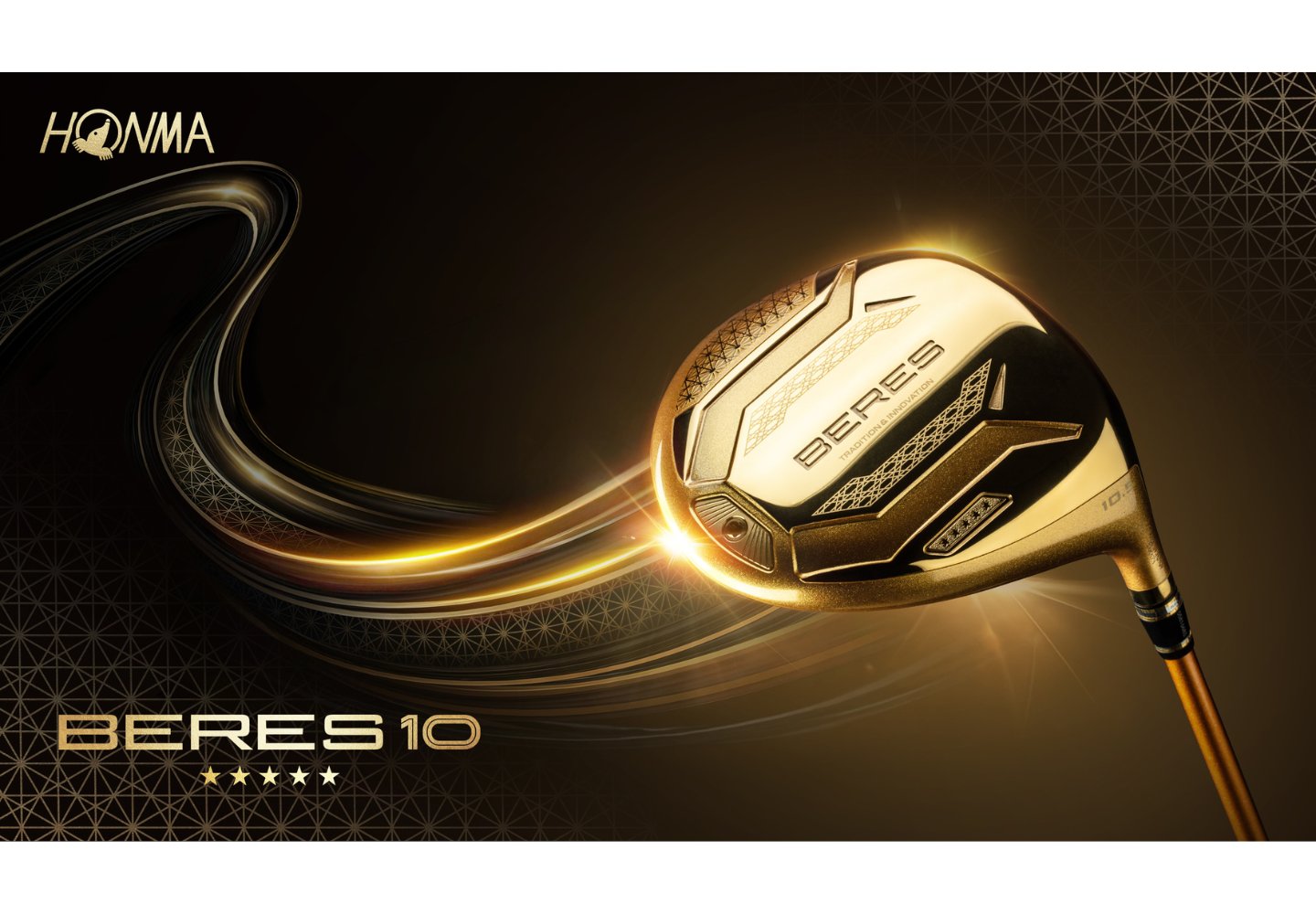 Close-up of HONMA BERES 10 Driver head