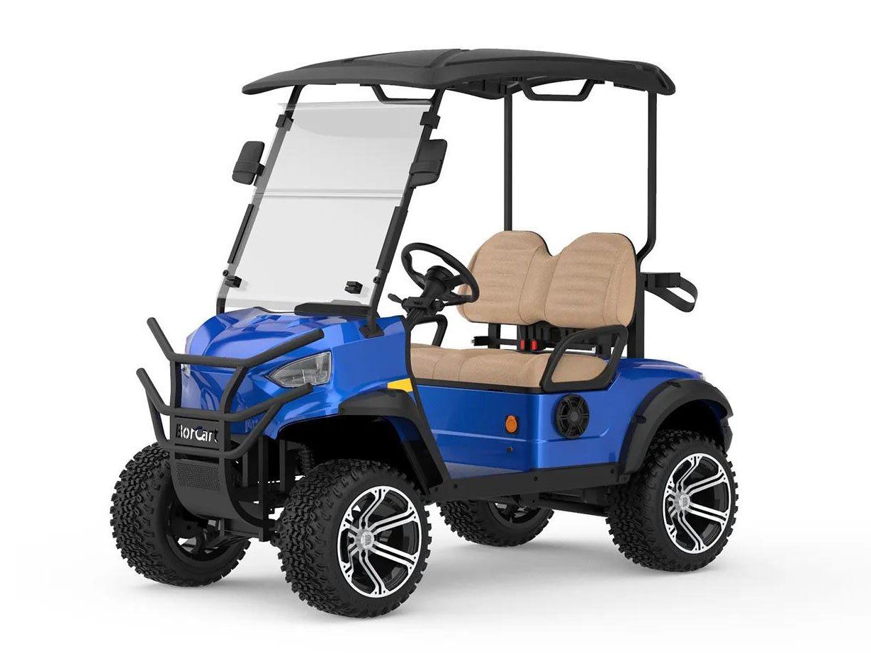 Two-seat mini electric golf buggy