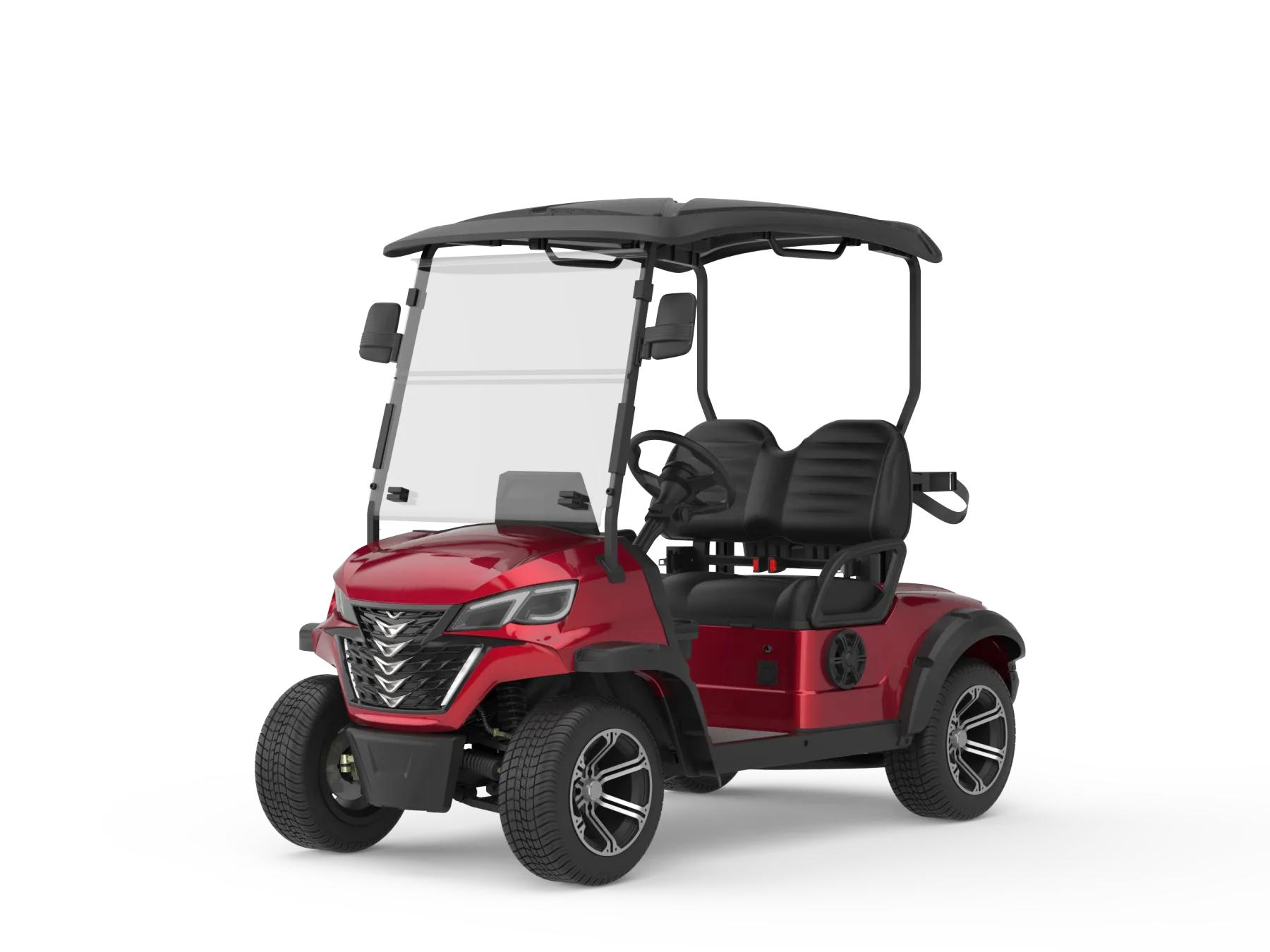 Borcart 4-seater electric golf cart with caddie stand
