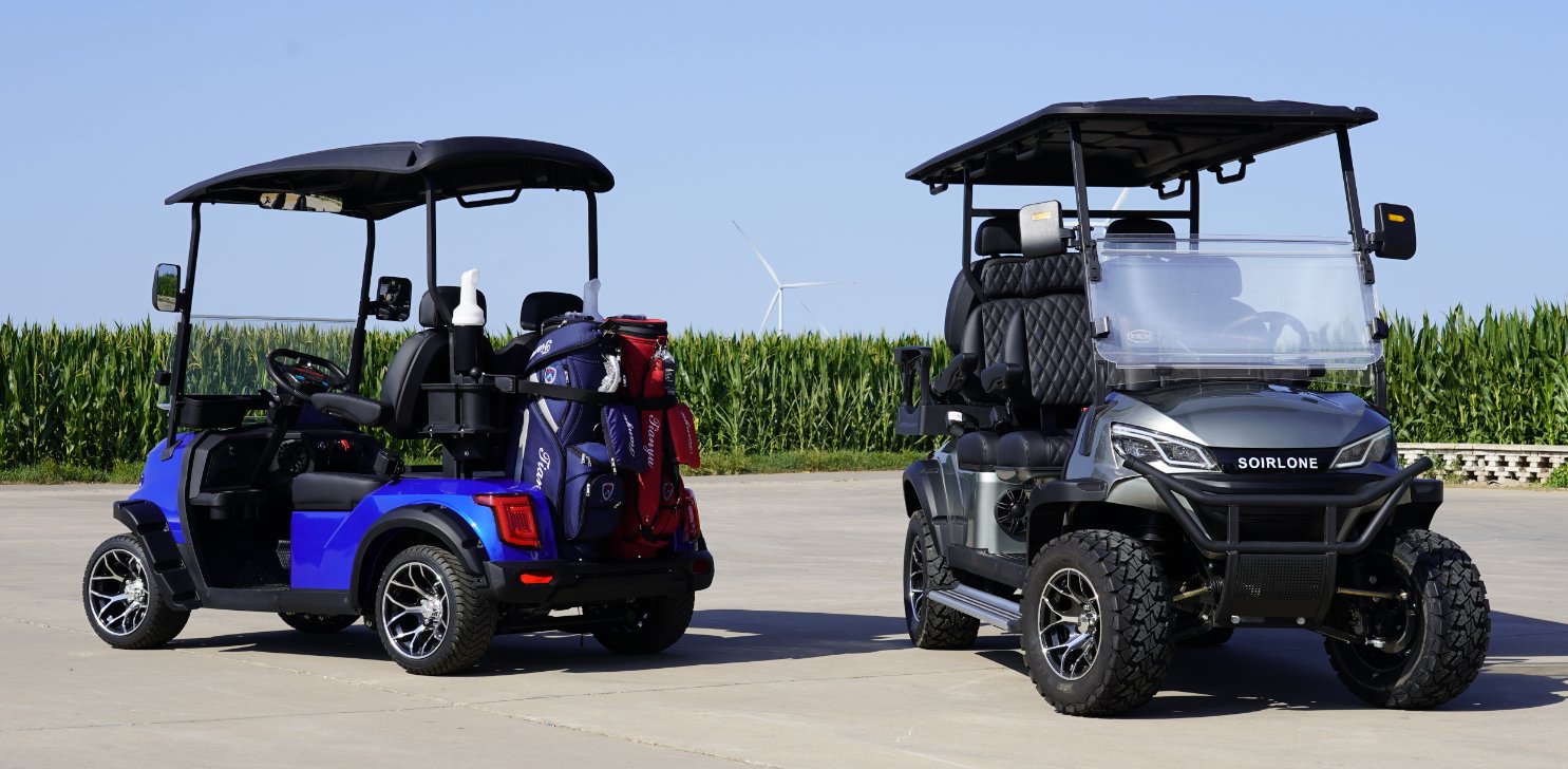 Compact electric golf cart with 4kW motor