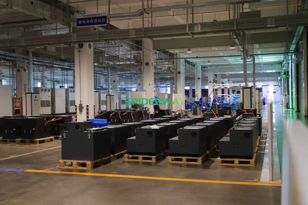 SPIDERWAY LiFePO4 battery factory image