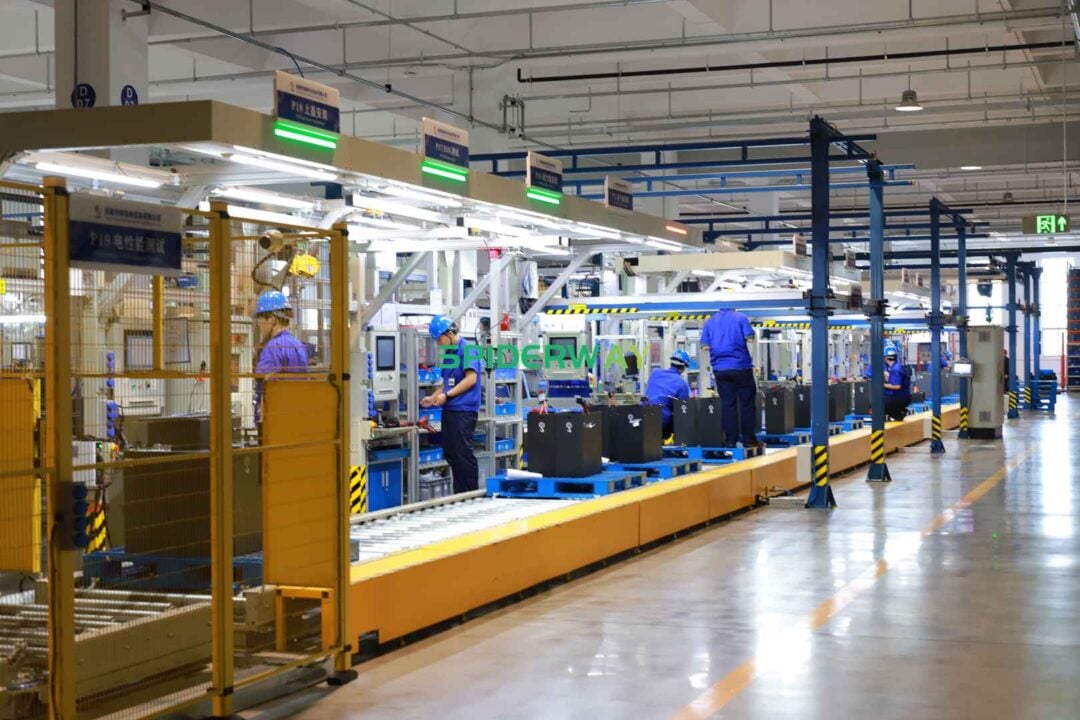 Inside SPIDERWAY's LiFePO4 battery manufacturing factory