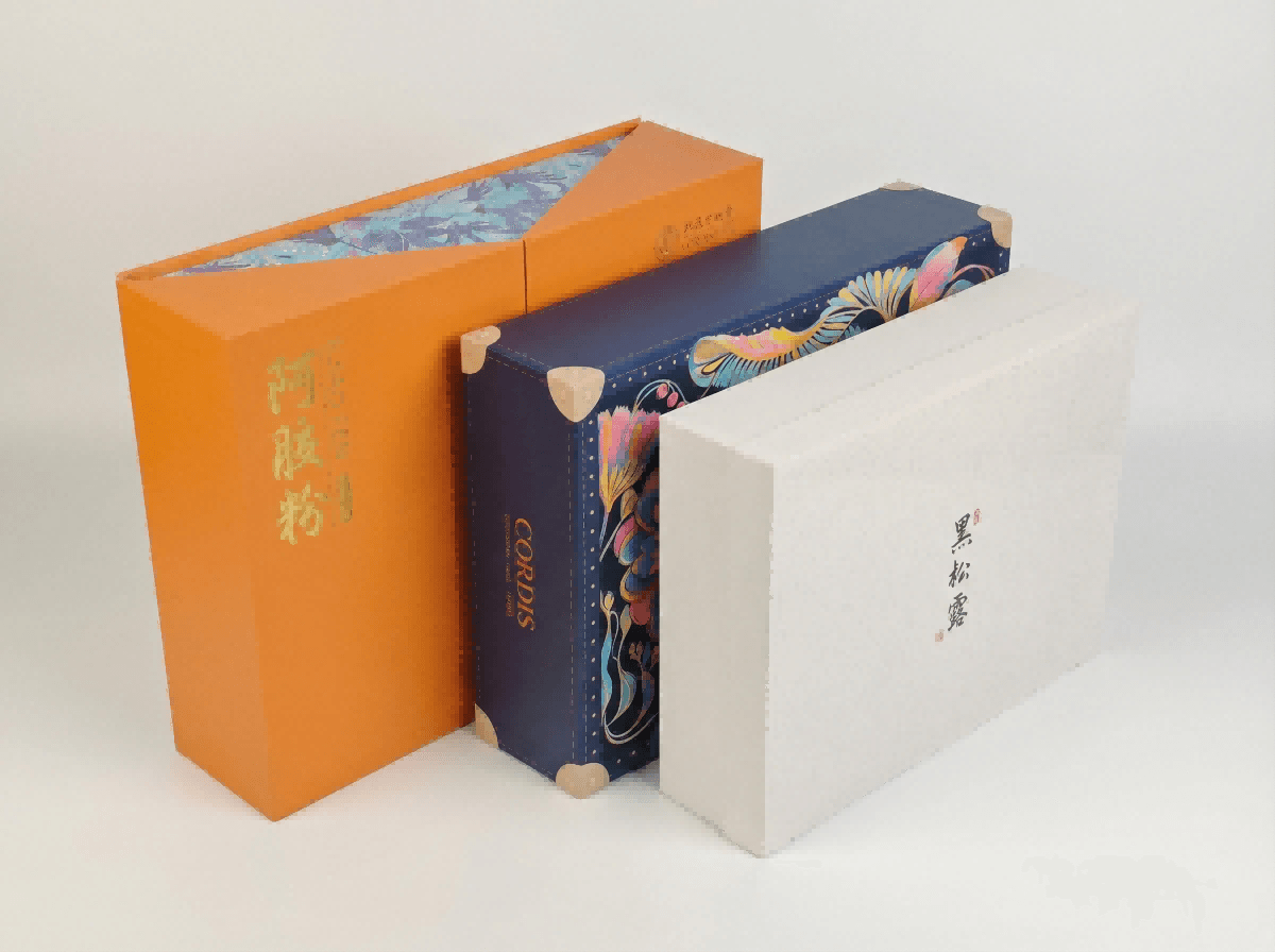High gloss laminated paperboard luxury gift case