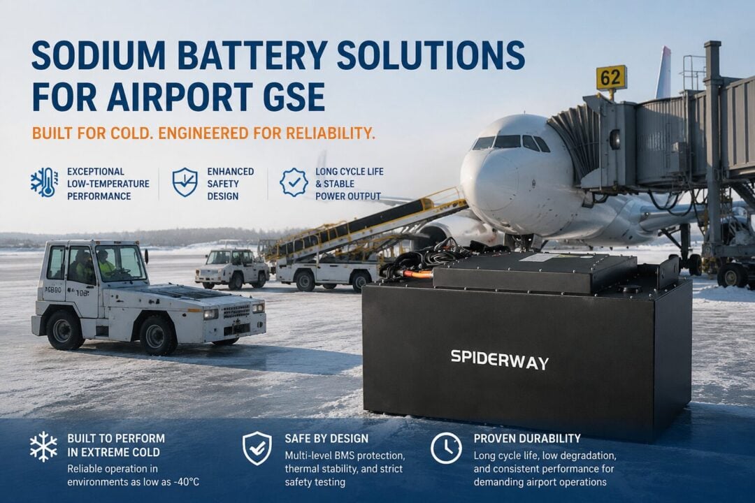 Sodium Battery Manufacturer for Airport Ground Support Equipment (GSE)