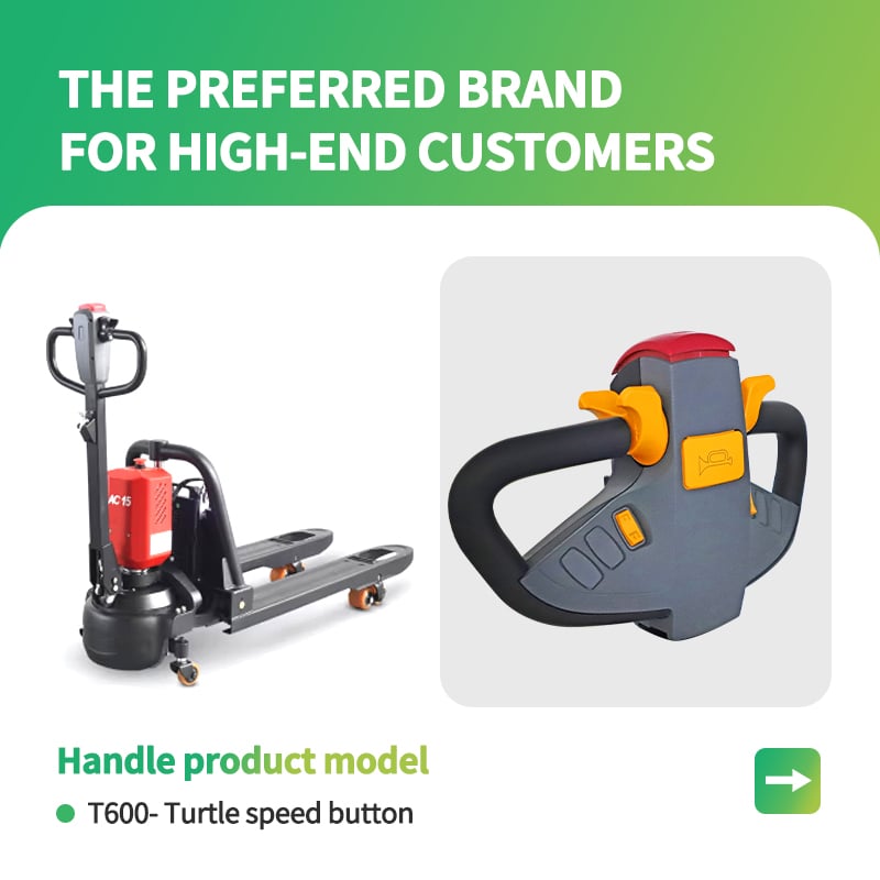 T600 forklift handle with key switch suitable for electric pallet truck/electric stacker